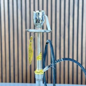 قلیان چینی نقره ای طلائی پک کامل