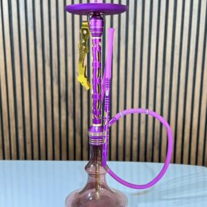 قلیان مستر لوکس بنفش پک کامل شب رنگ